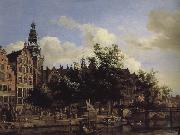 Old church landscape, Jan van der Heyden
